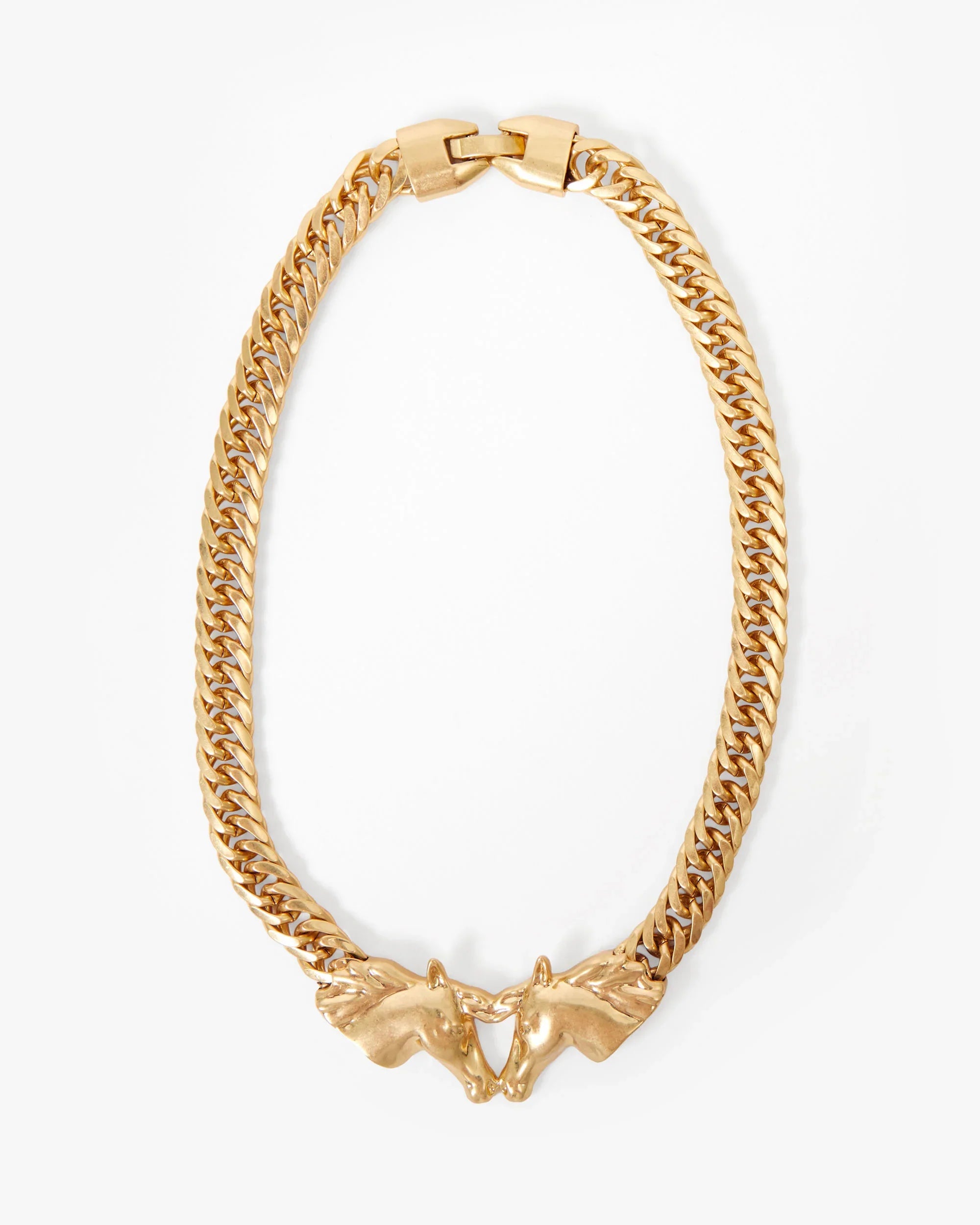 Le Cheval Necklace in Vintage Gold
