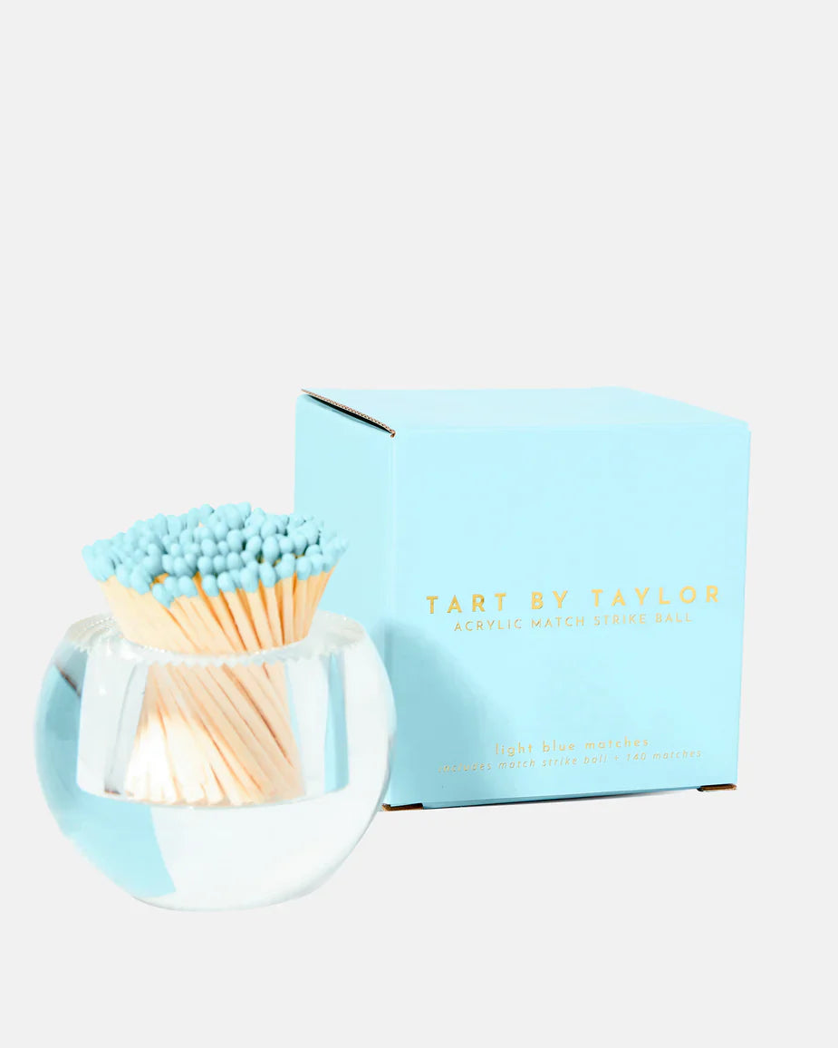 Round Match Striker w/ Light Blue Matches