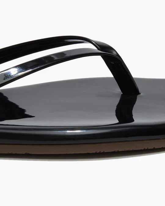 Square Toe Lily Flip Flop in Licorice