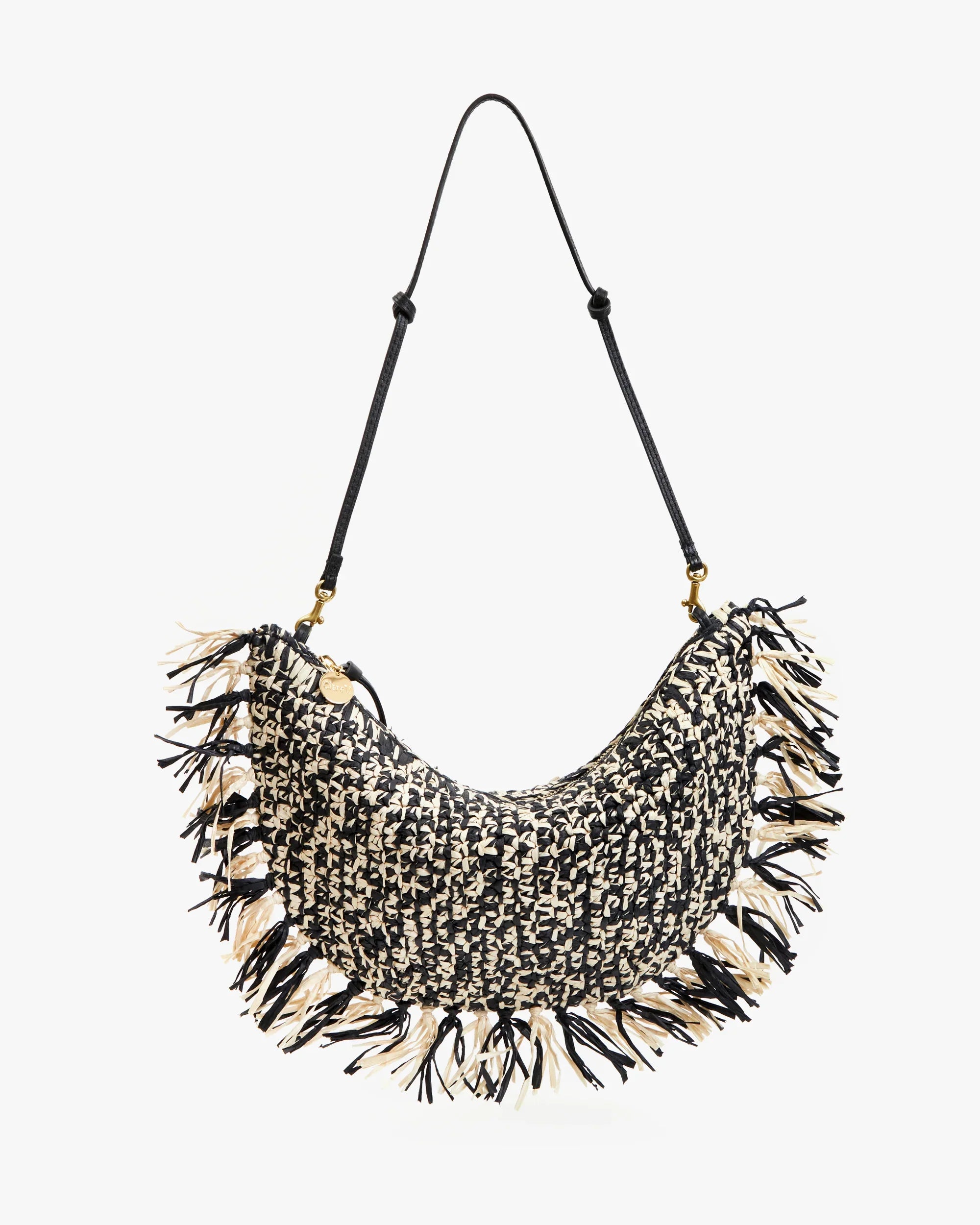 Lune in Black & Cream Raffia