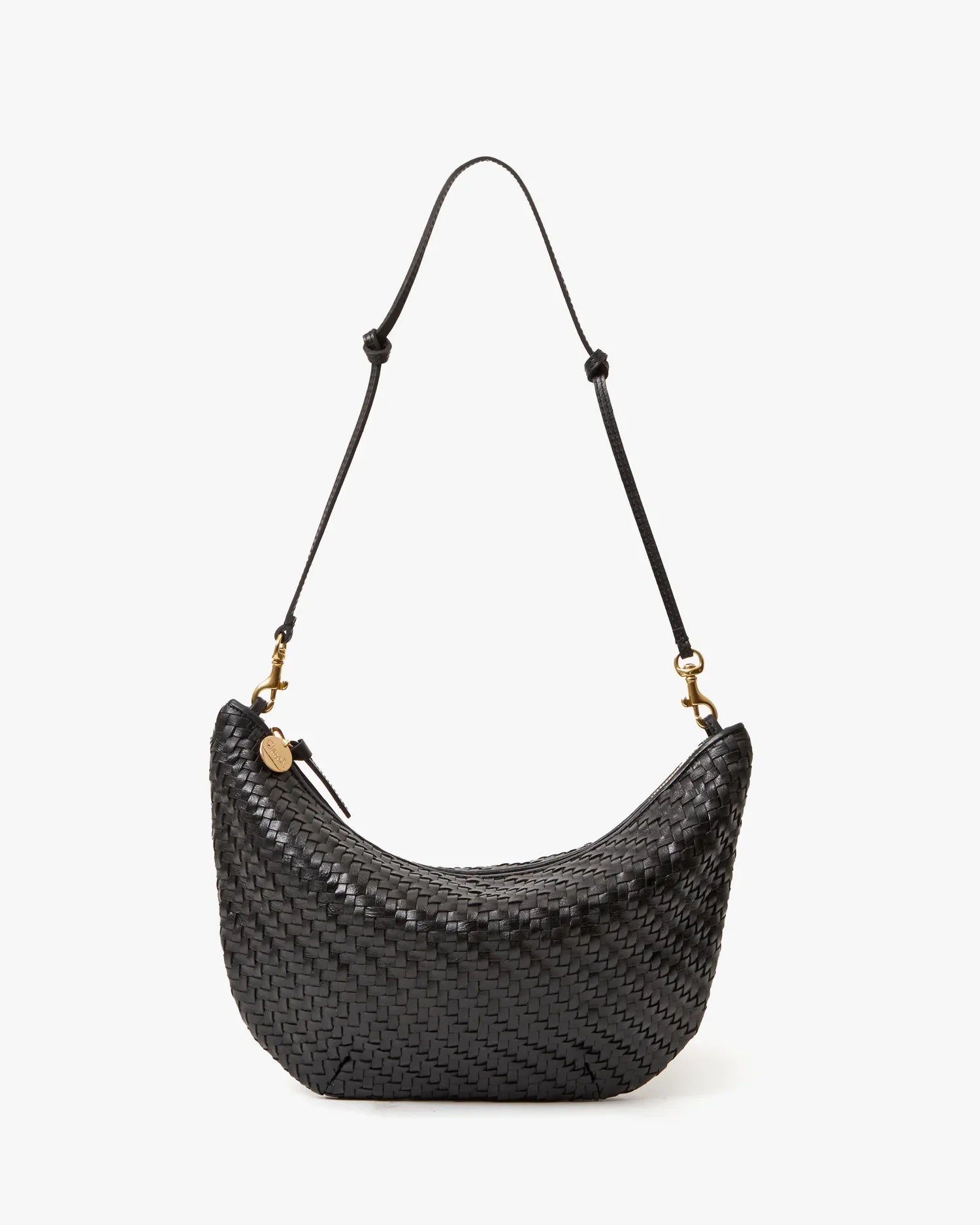 Lune in Black Woven Zig Zag