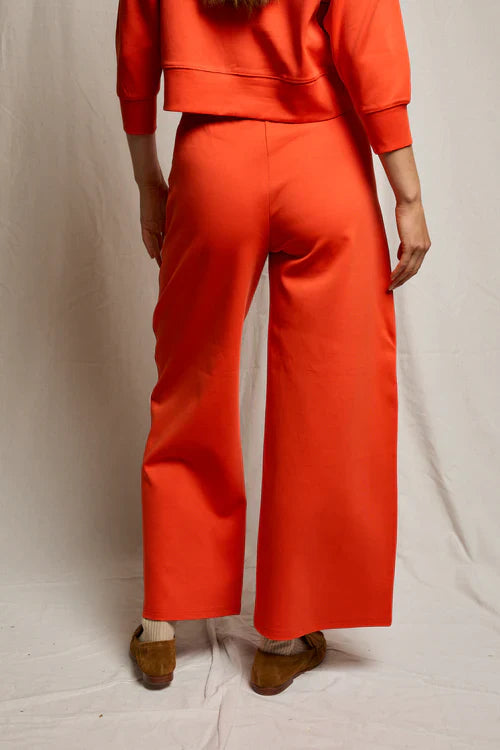 Mikos Wide Leg Pants in Tomato