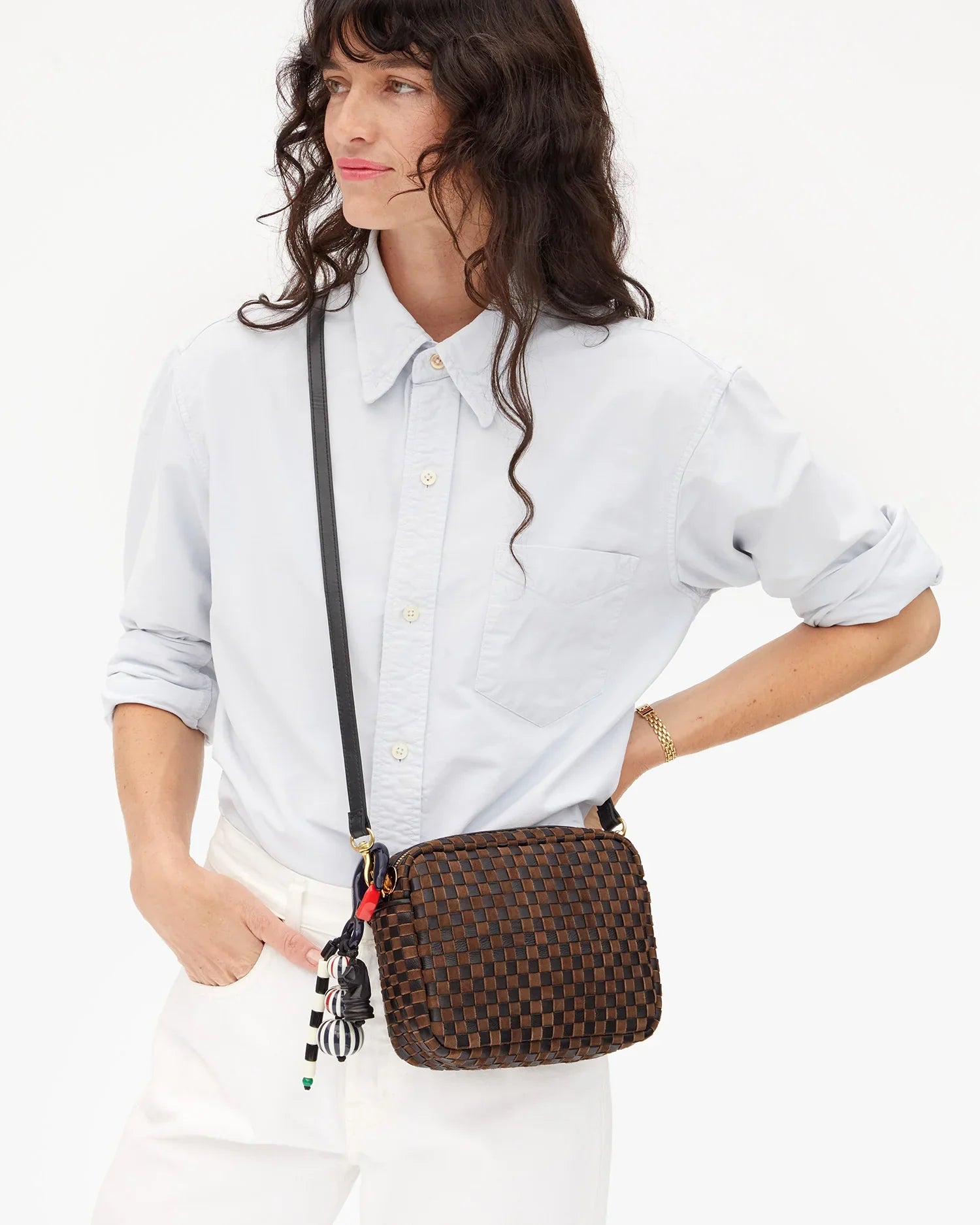 Beaded Stripe Fob