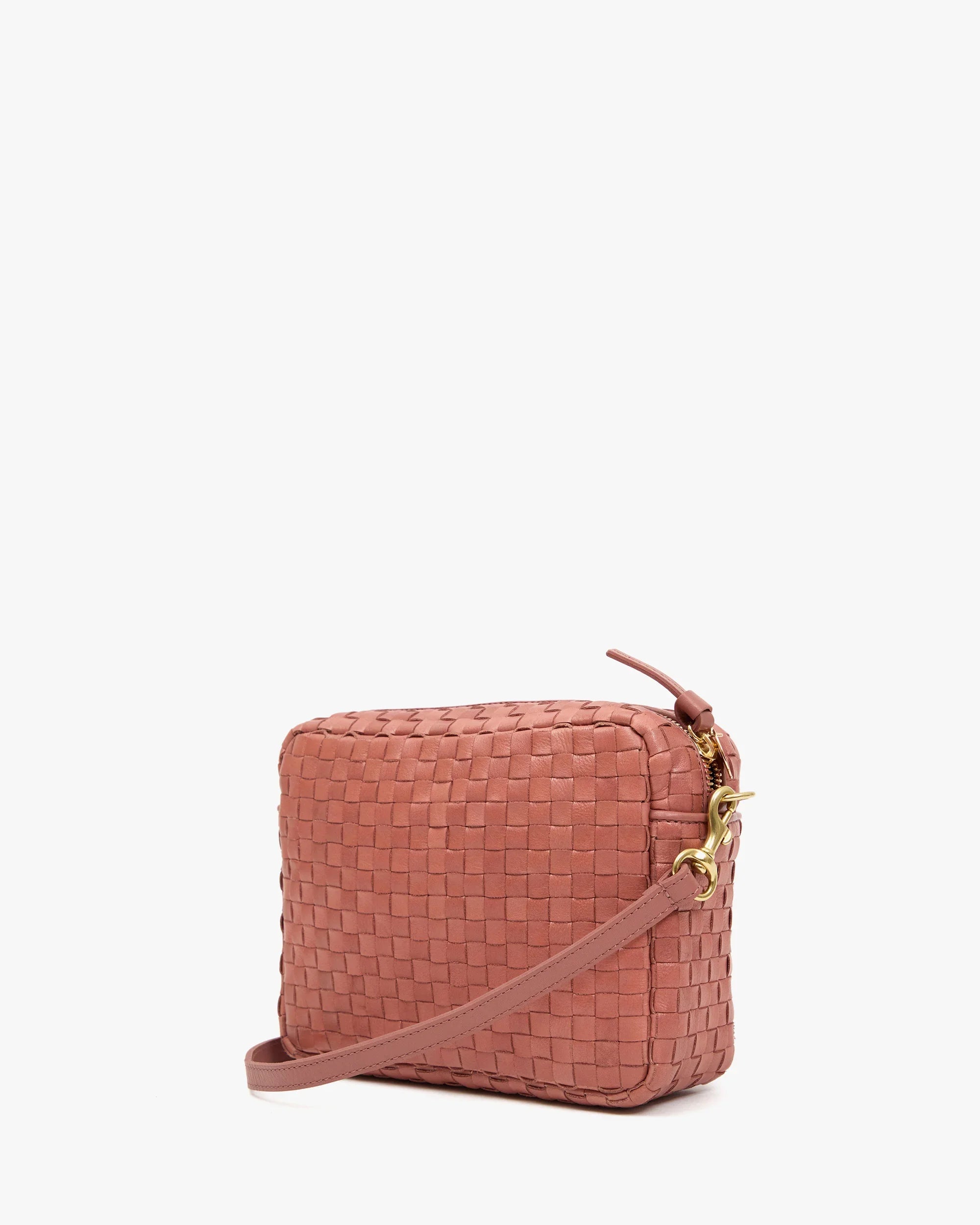 Midi Sac in Rose Clay Woven Checker