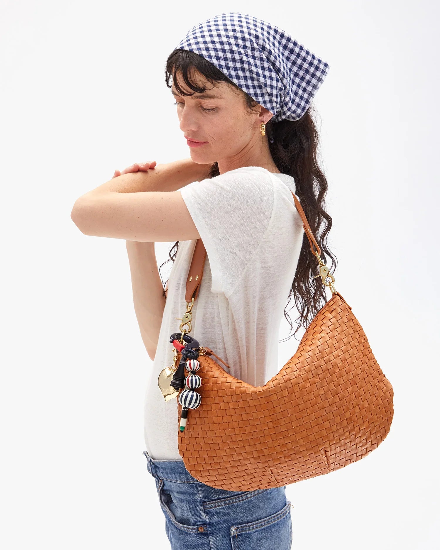 Beaded Stripe Fob