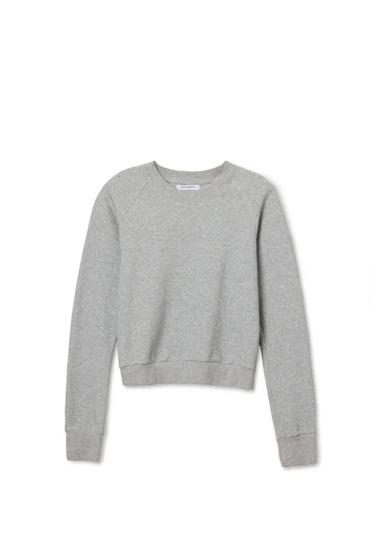 Lucia Travel Raglan Sweatshirt in Heather Grey