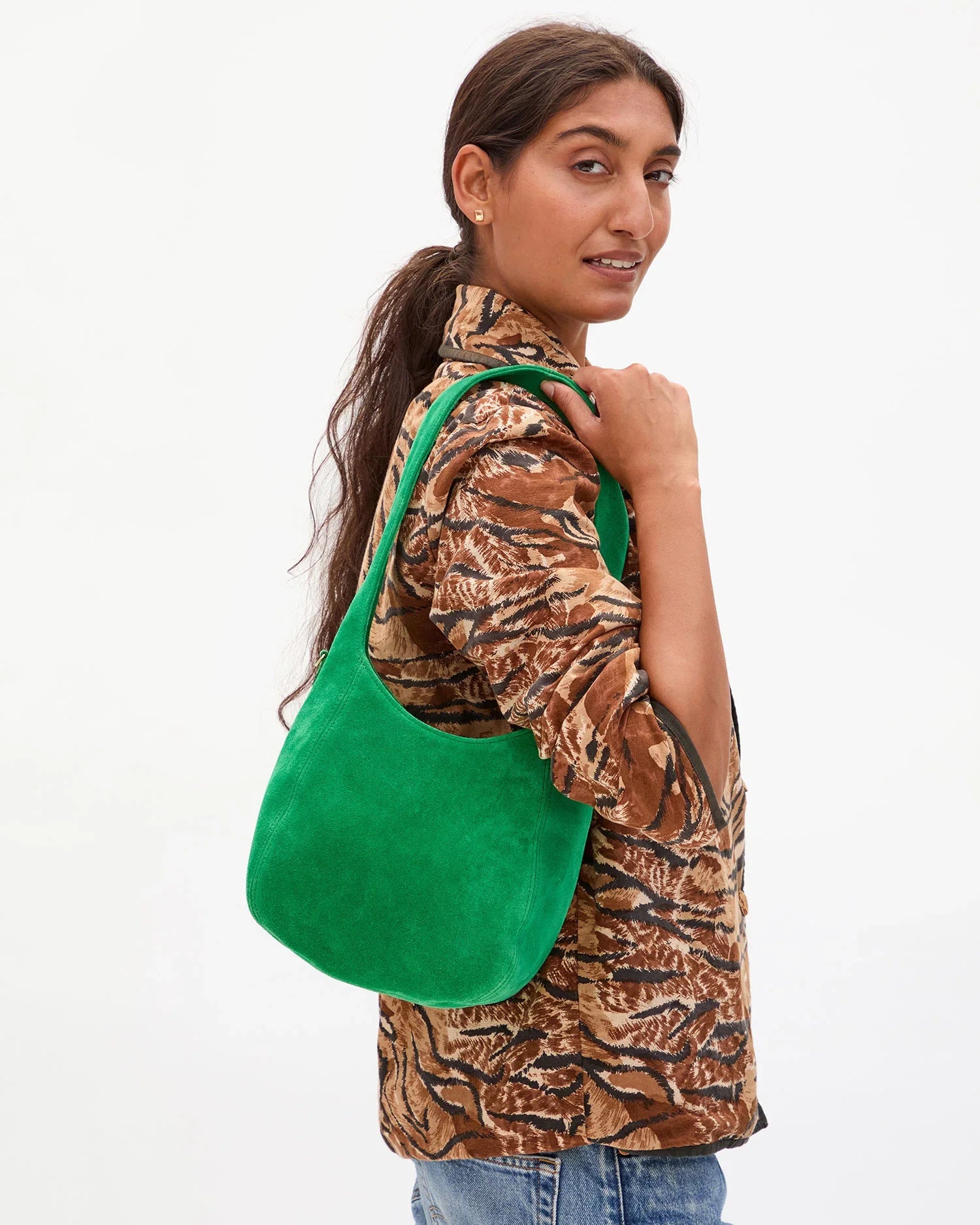 Petit Bando in Grass Suede