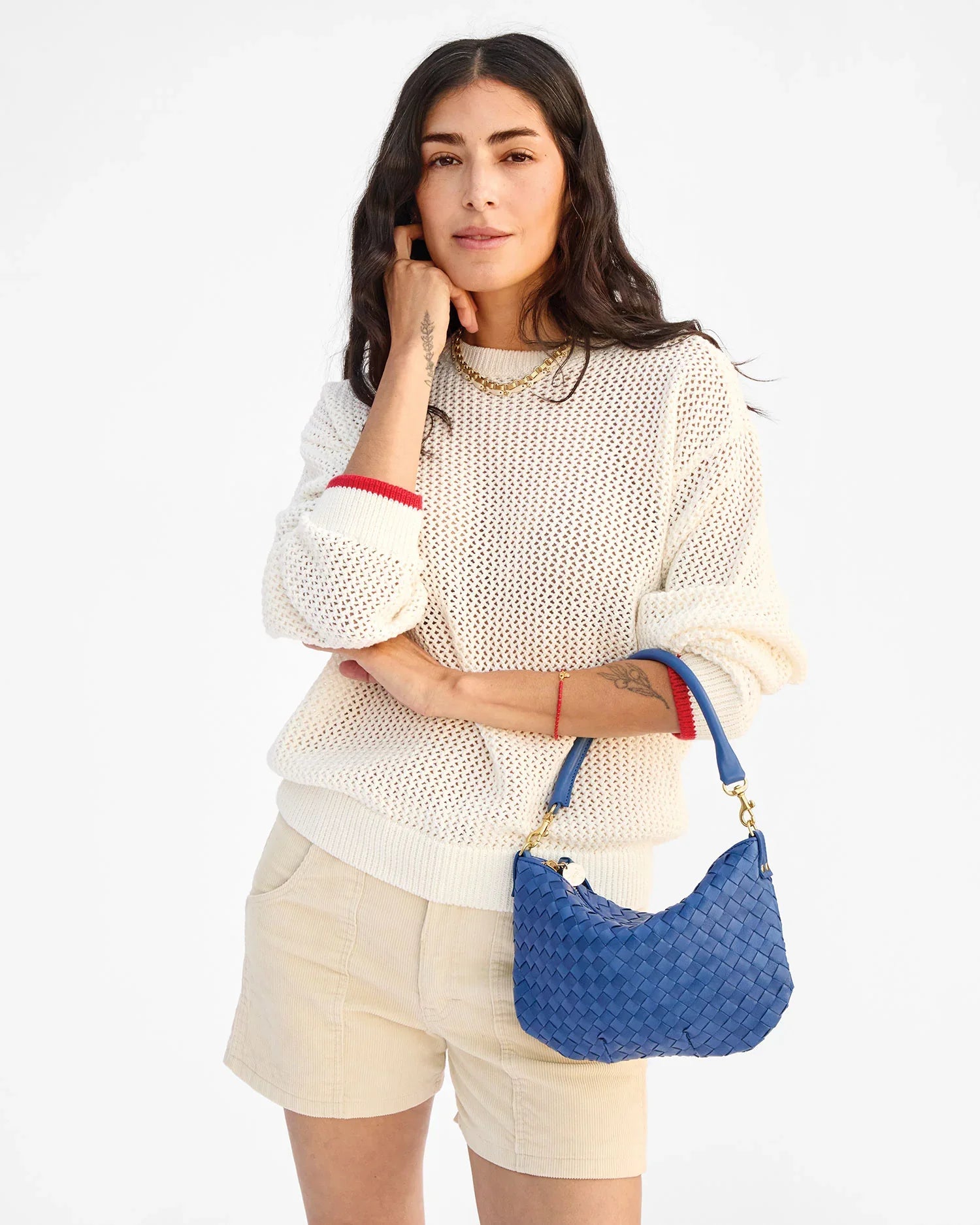 Petit Moyen Messenger in French Blue