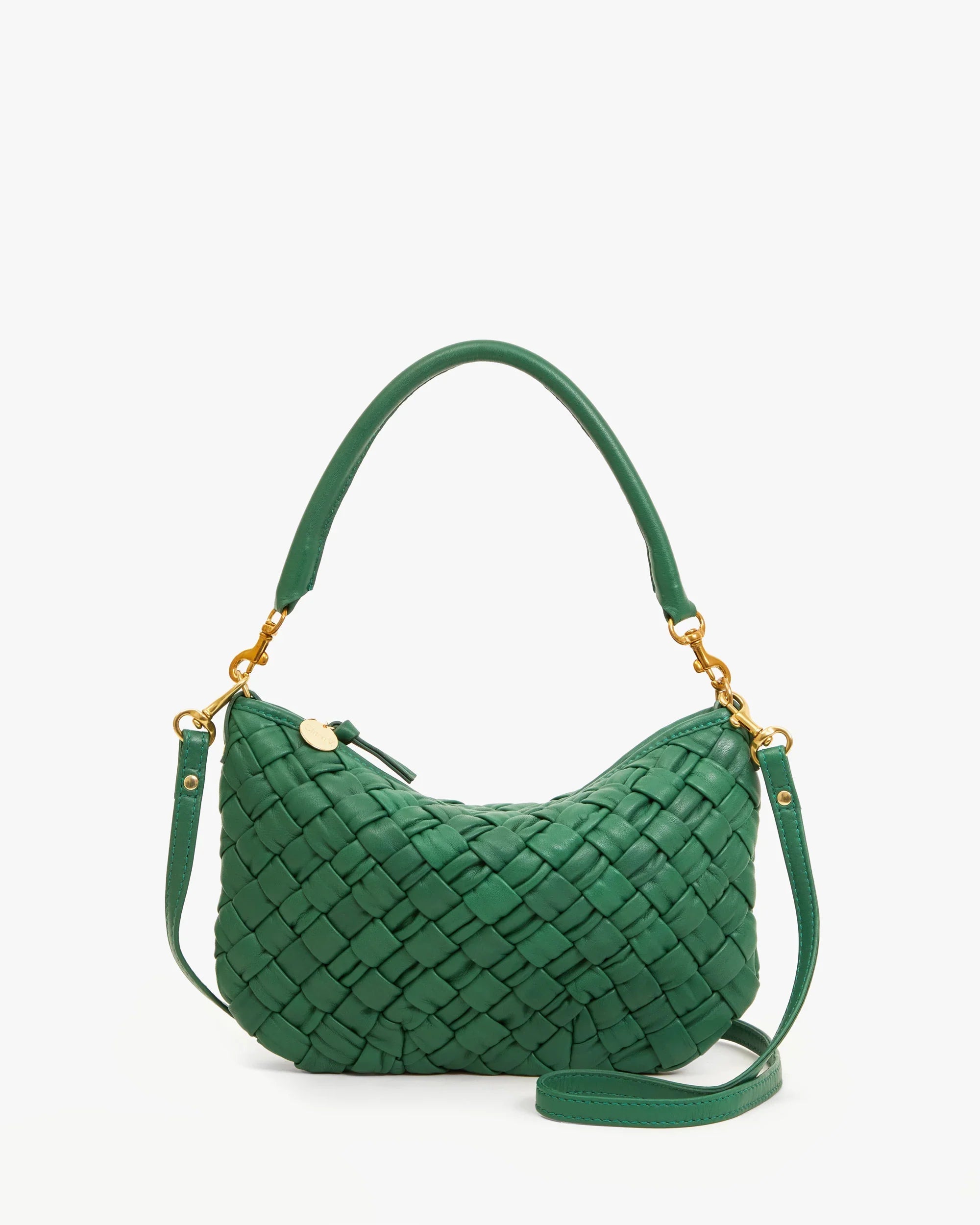 Petit Moyen in Fern Puffy Woven Nappa