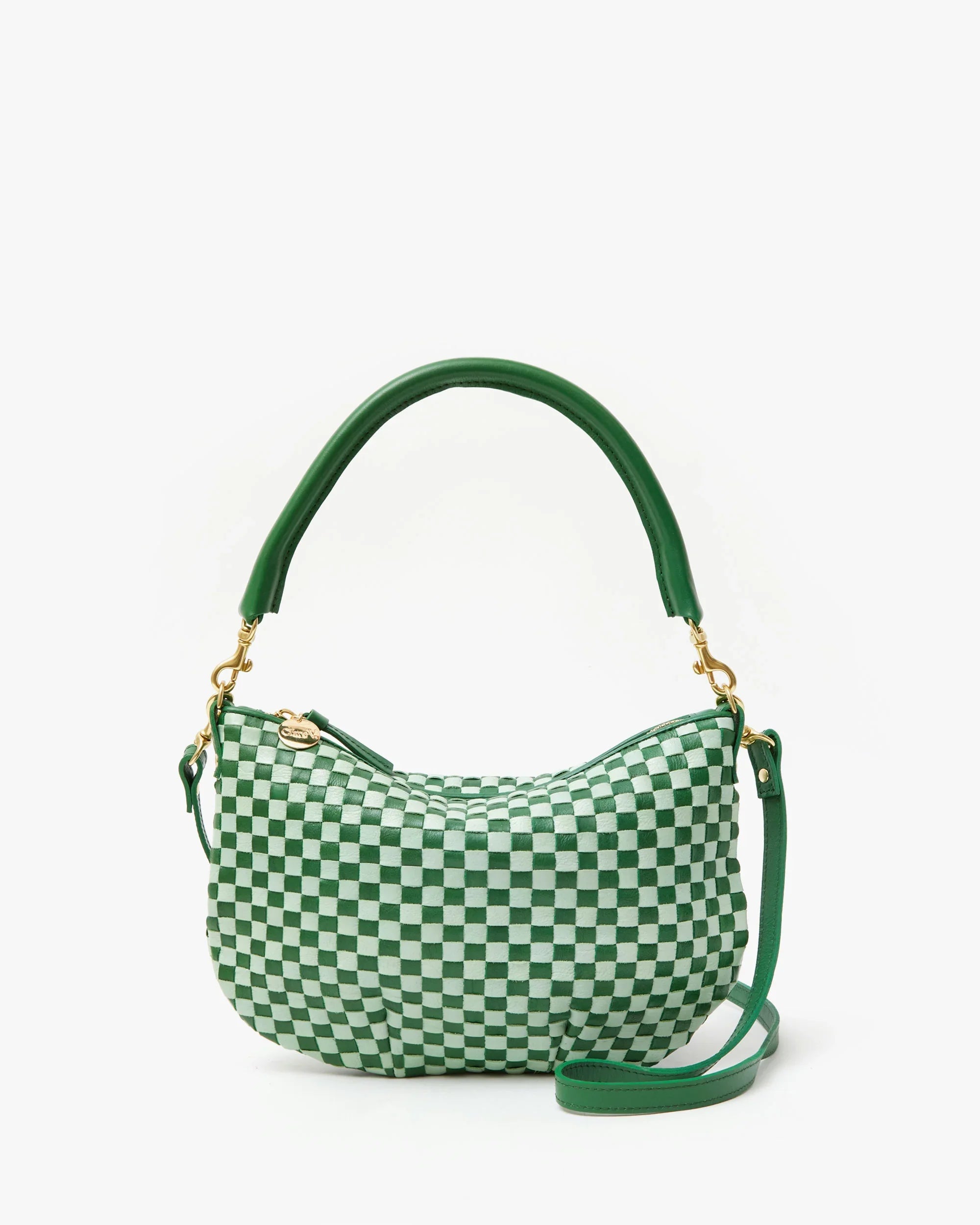 Petit Moyen in Fern & Mist Woven Checker