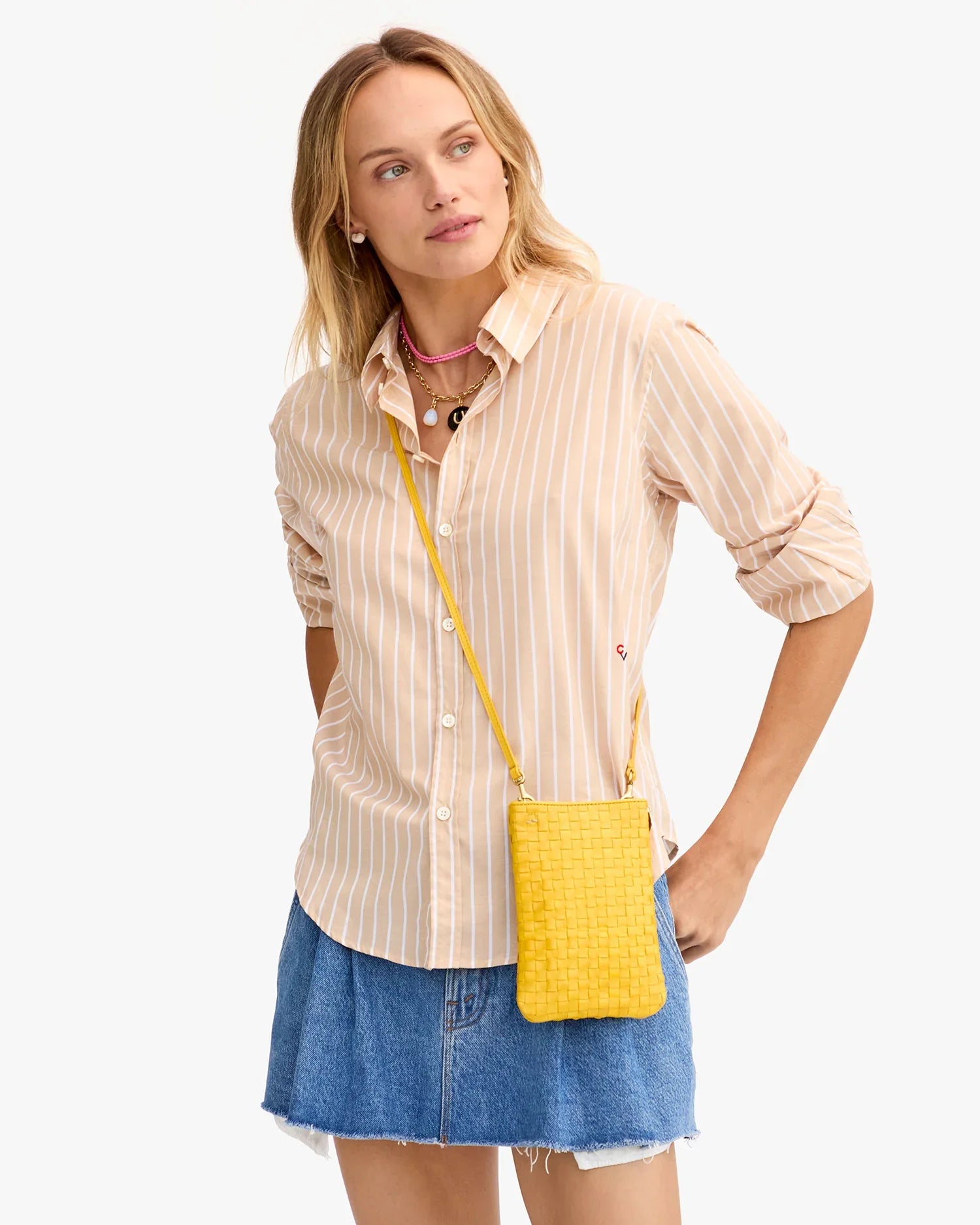 Poche in Snapdragon Woven Checker