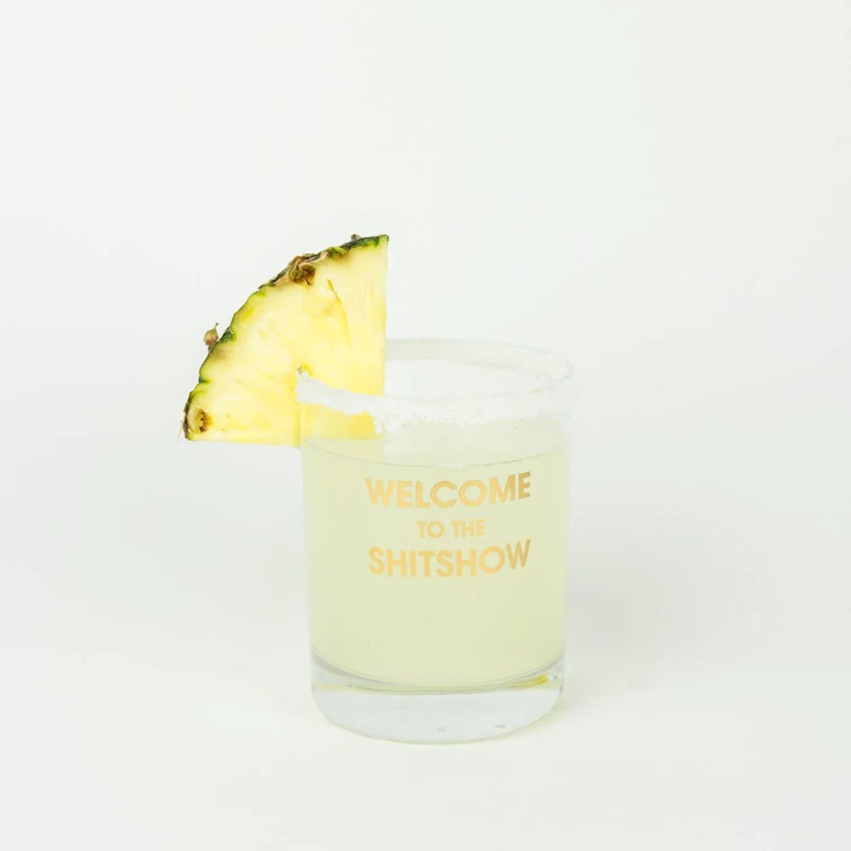 Welcome to the Shitshow Rocks Glass