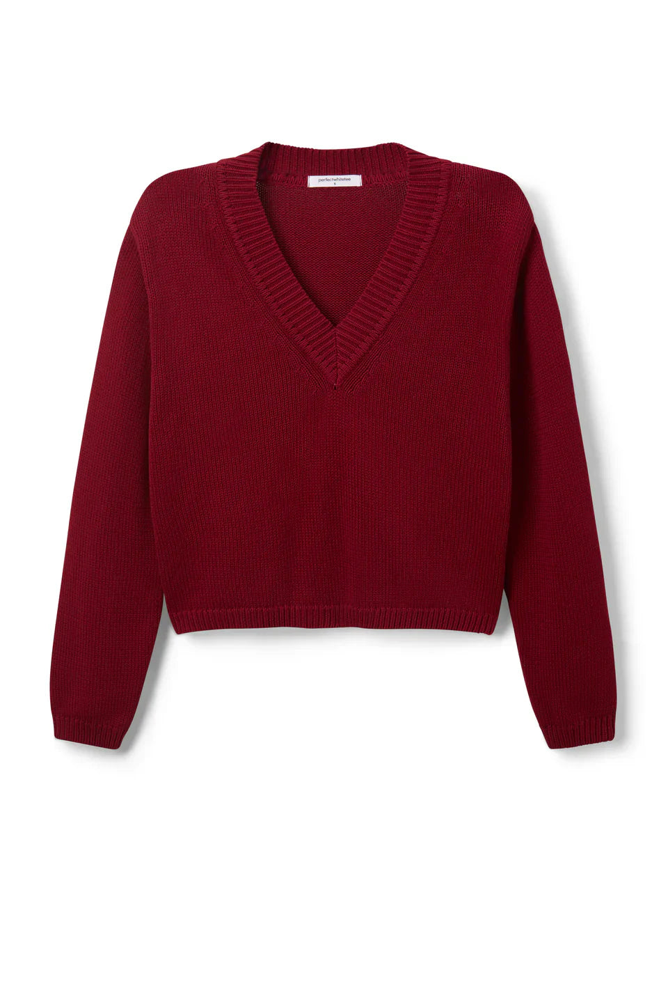 Addie Oversized V-Neck Sweater in Maple