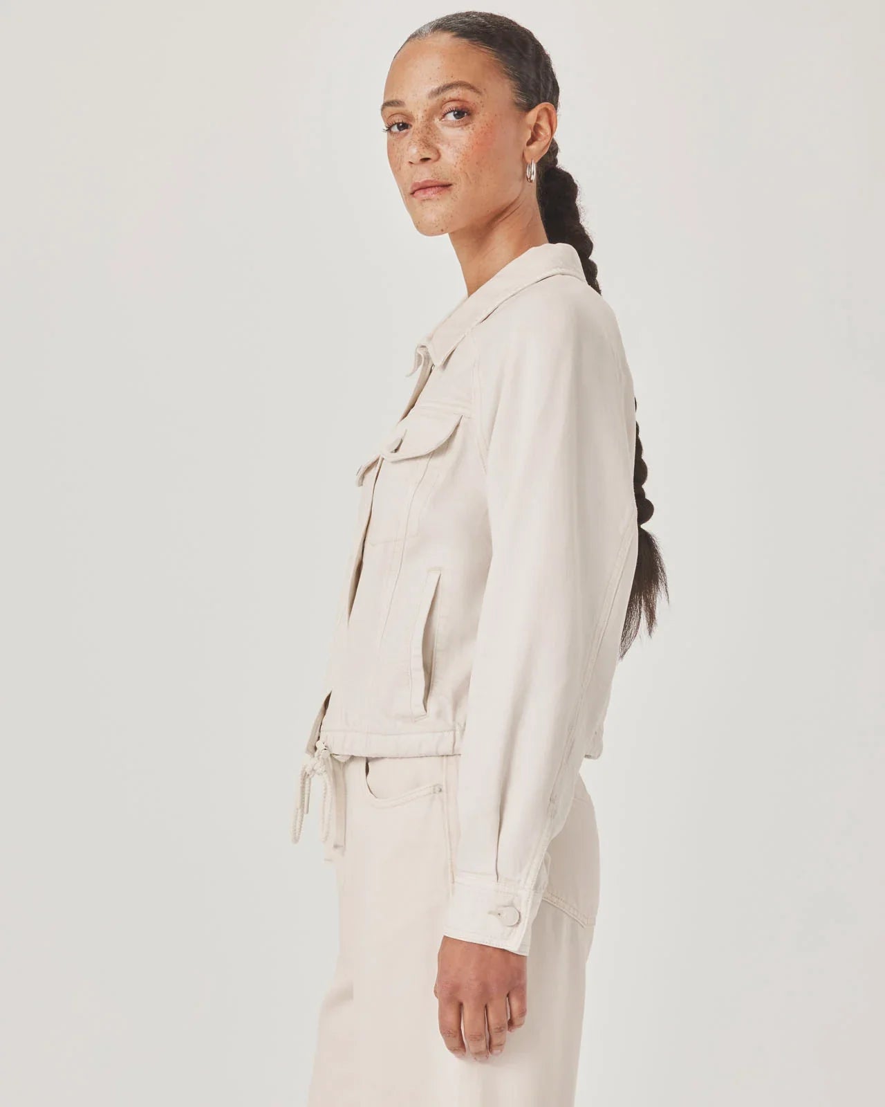 Lounge Denim Jacket in Moonstone