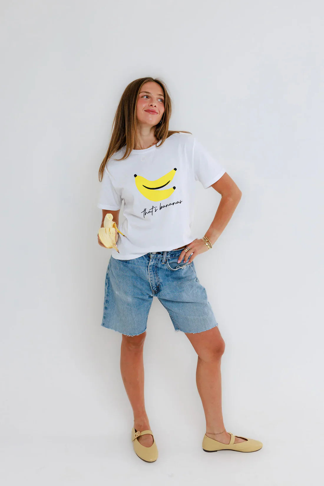 That's Bananas Tee in White