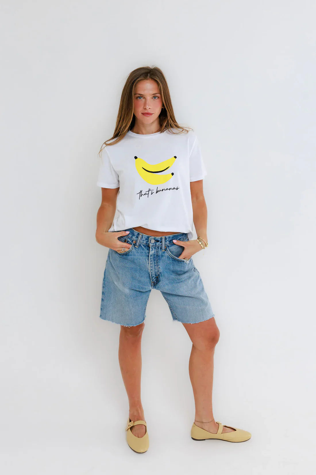 That's Bananas Tee in White