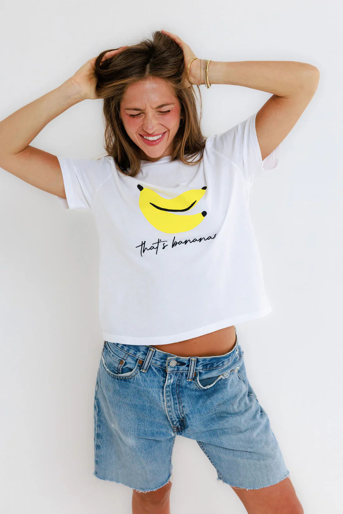 That's Bananas Tee in White