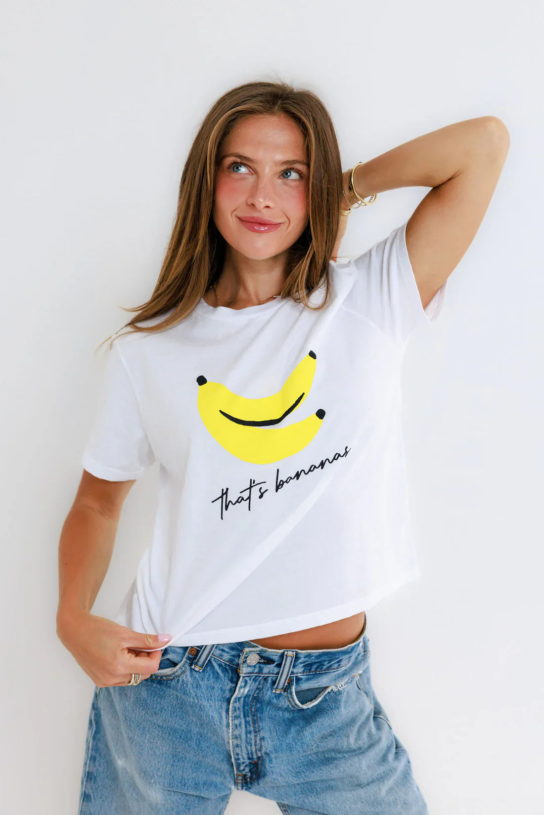 That's Bananas Tee in White