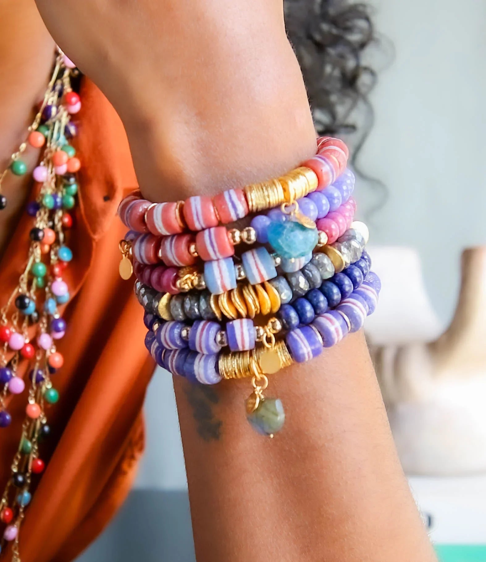 Shiloh Bracelet in Teal Green