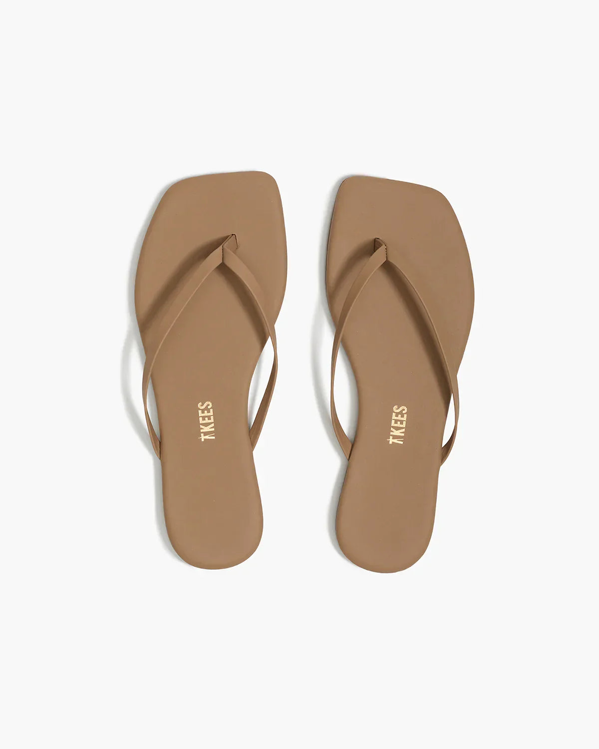 Square Toe Lily Flip Flop in Cocobutter
