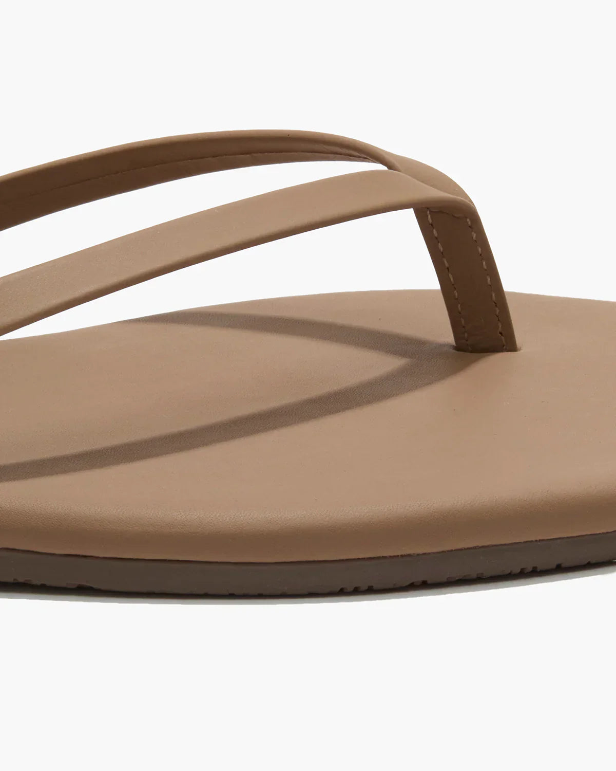 Square Toe Lily Flip Flop in Cocobutter