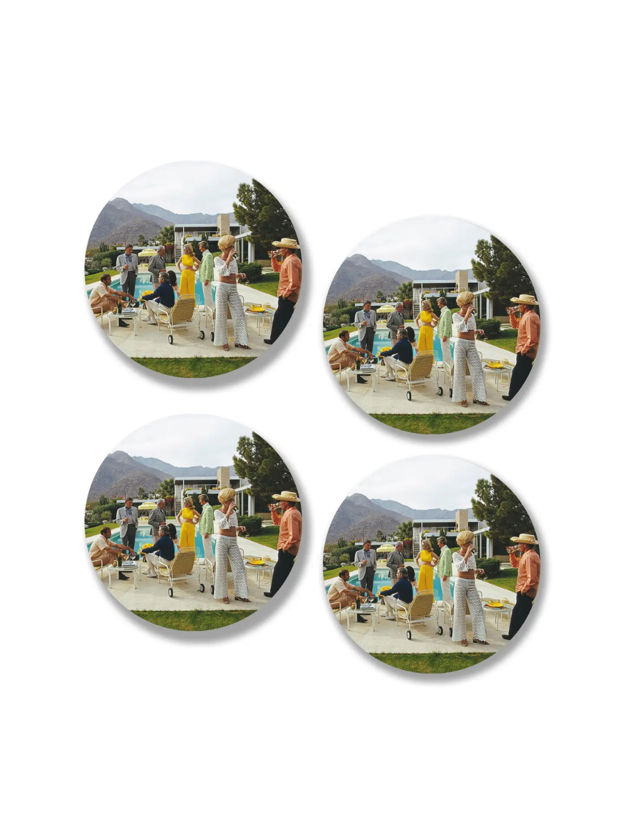 Ceramic Coasters - Poolside Chic
