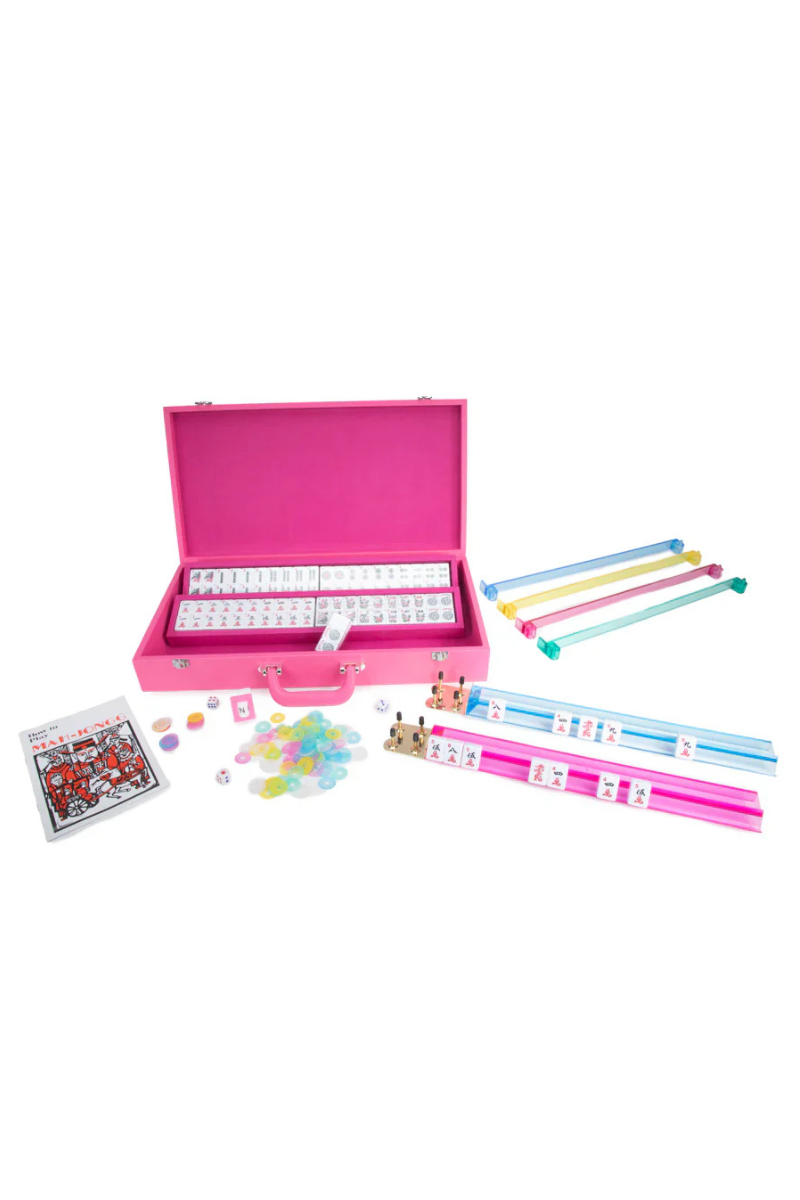 Ellen Mahjong Set in Pink