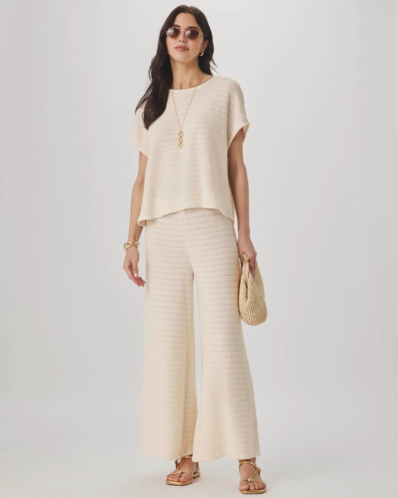 Marisol Crop Pant in Shell
