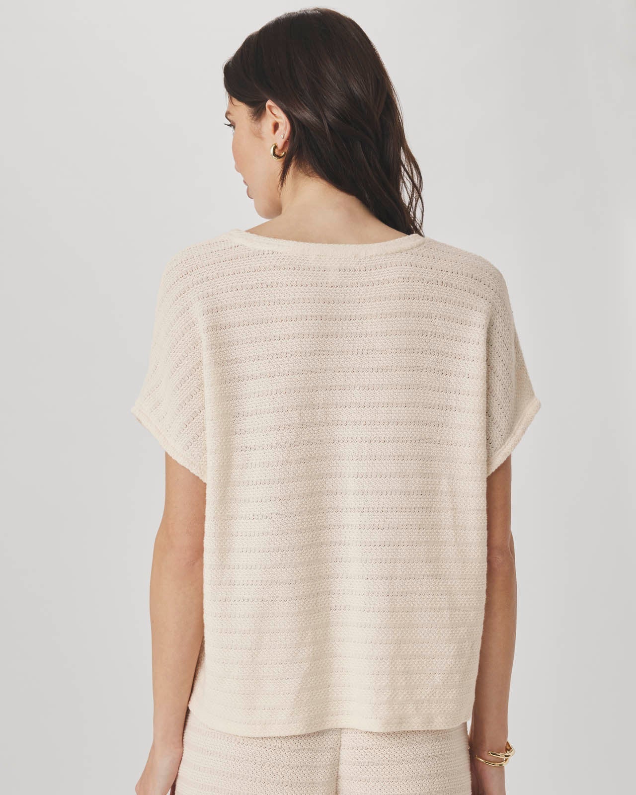 Marisol Short Sleeve Top in Shell