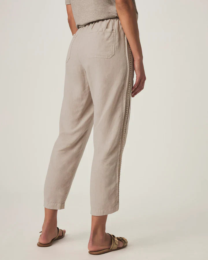 Angie Straight Crochet Pant in Fawn