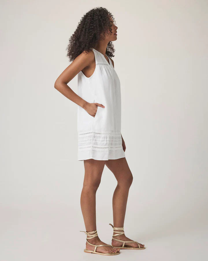 Catalina Mini Dress in White