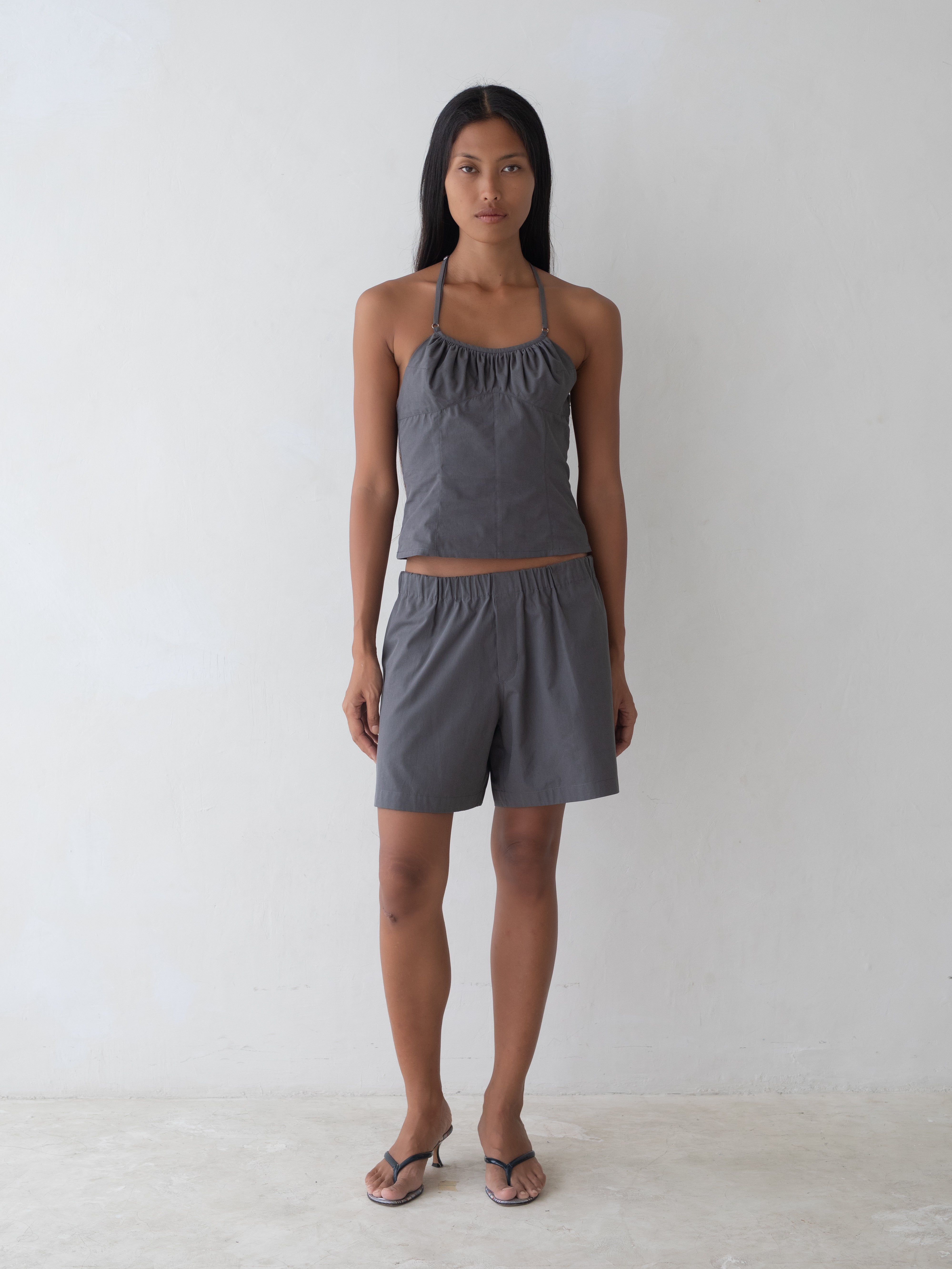 Flore Top - Charcoal