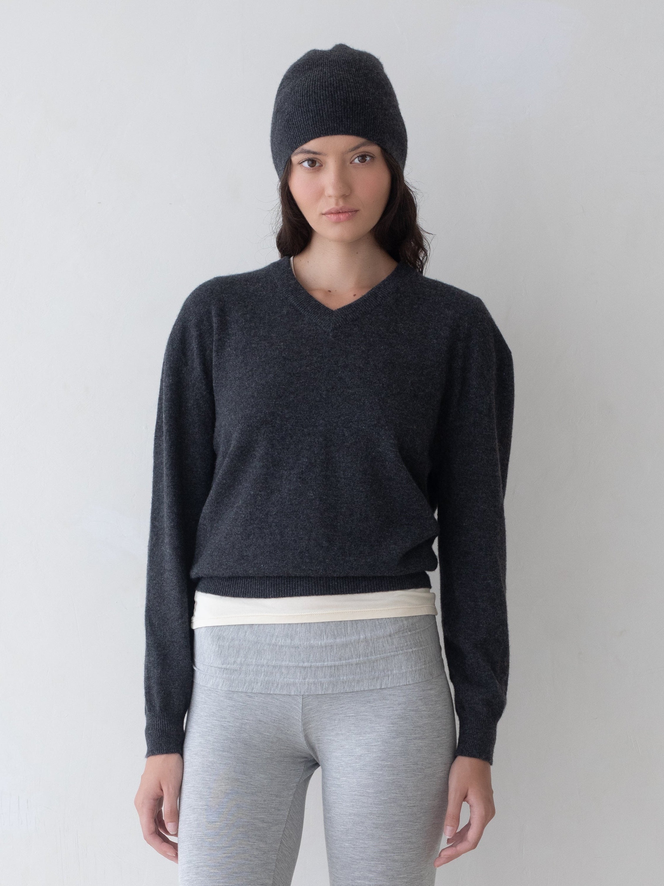 Knit Cap - Charcoal