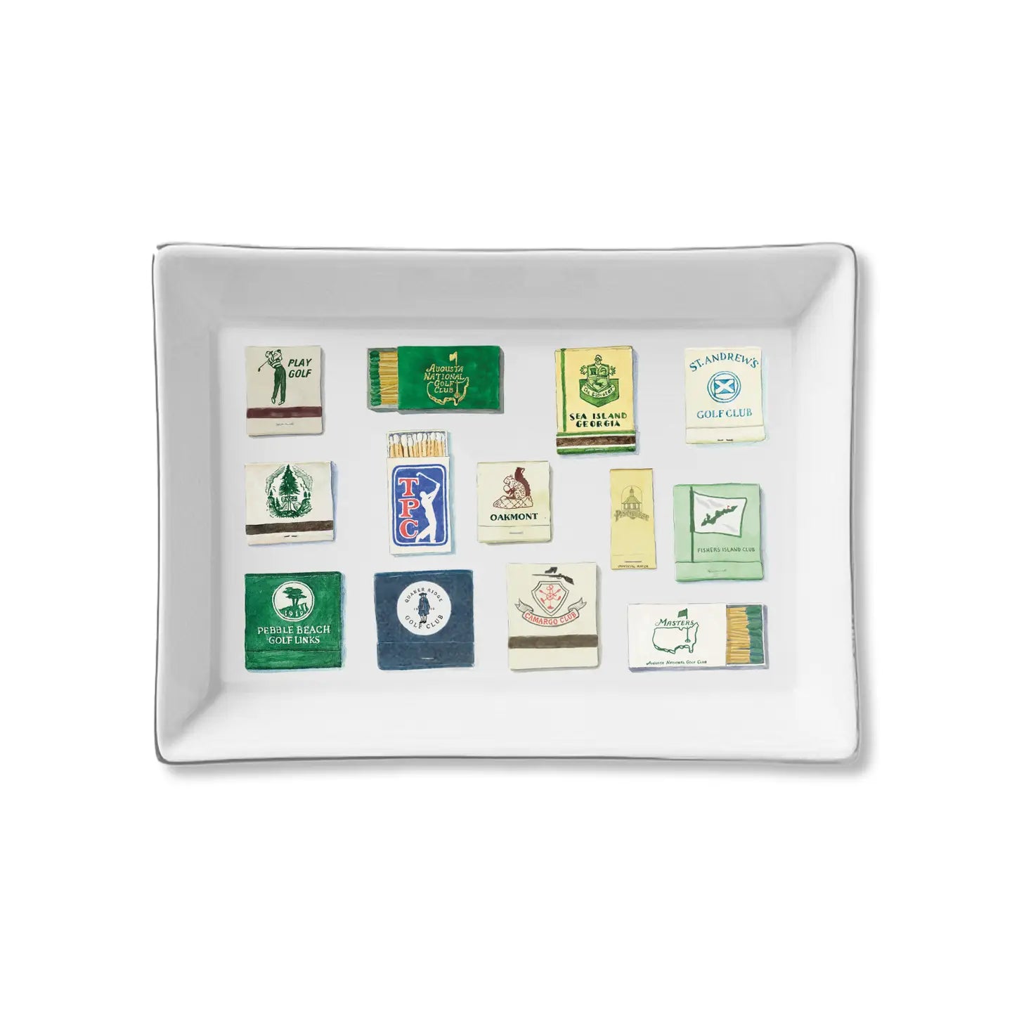 Ceramic Tray - Golf Matches