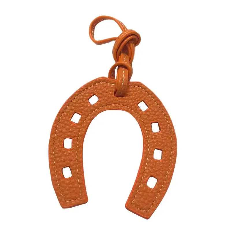 Bag Charm - Horseshoe Orange