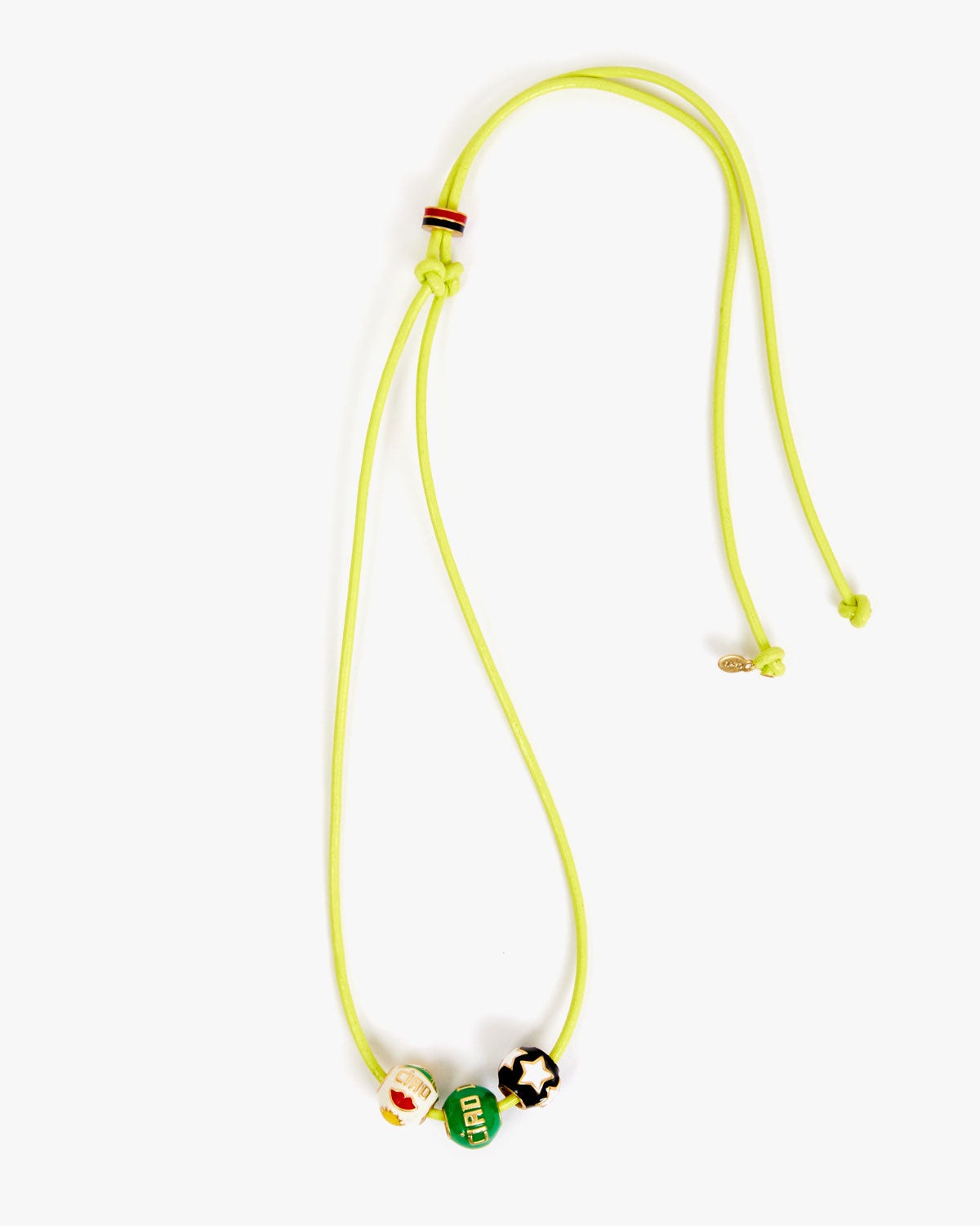 Beaded Cord Necklace in Multi