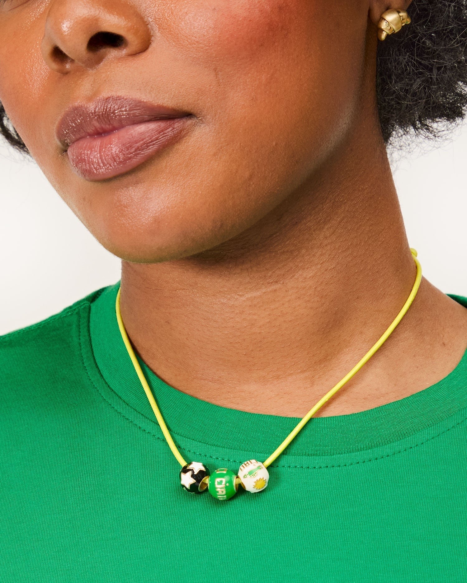 Beaded Cord Necklace in Multi