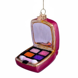 Glass Orange Pink Eyeshadow Palette Ornament
