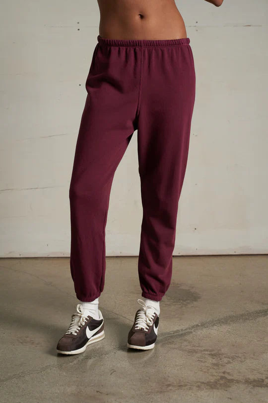 Johnny Sweatpant in Dark Burgundy
