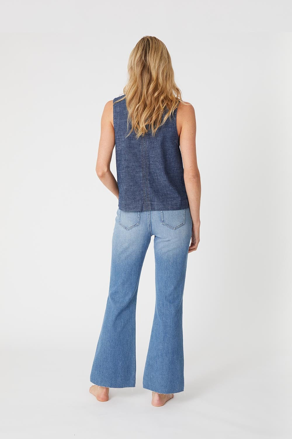 Claudia Flare in Sky Blue