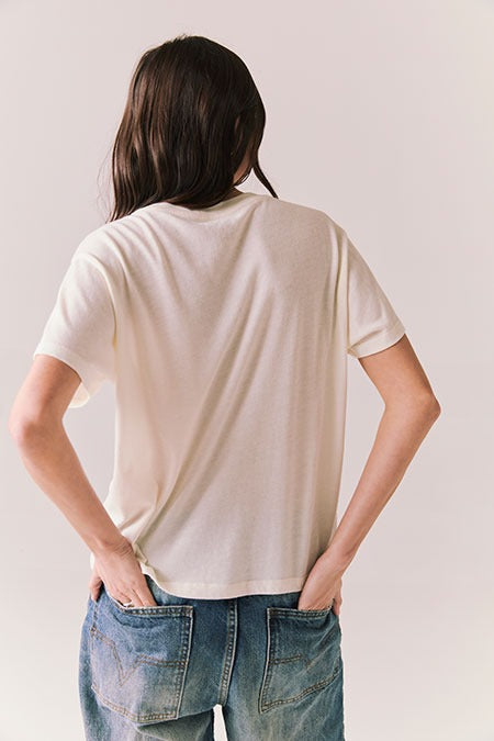 Journey Small Town Girl Tee in Starry White