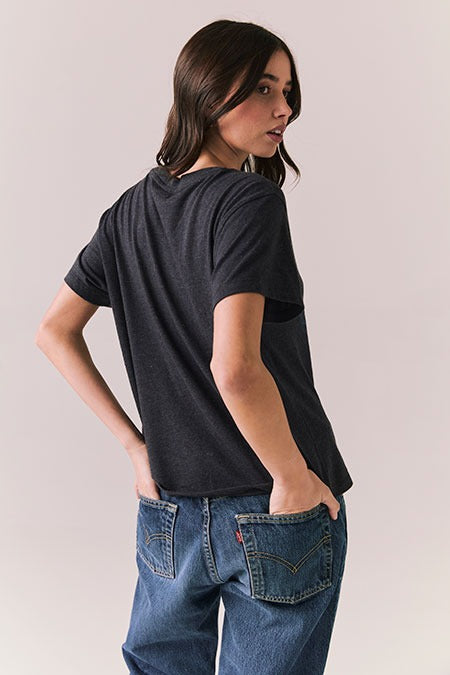 Willie Nelson Texas Boots Tee in Vintage Black