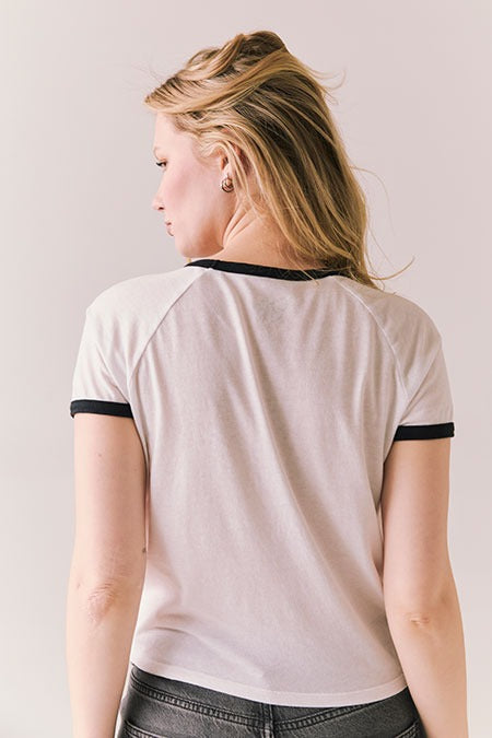 NY Paris Amsterdam London Tee in White