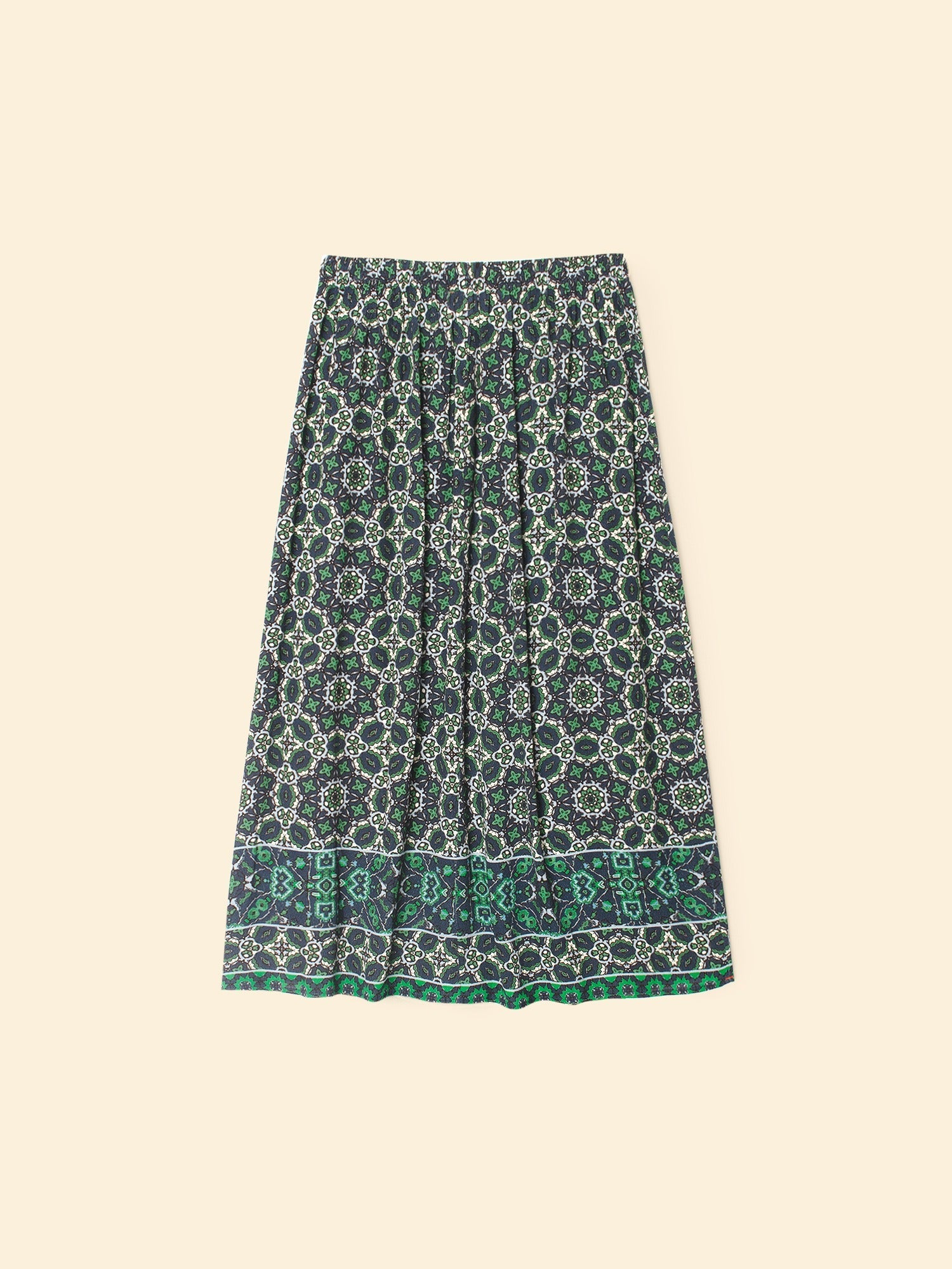 Yana Skirt in Navy Tile