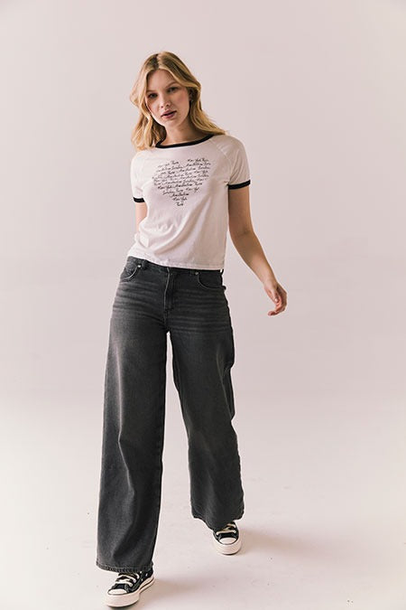 NY Paris Amsterdam London Tee in White