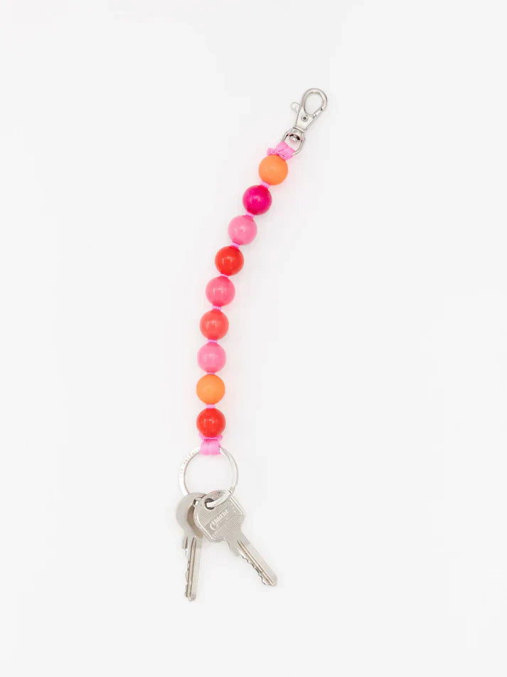 Big Perlen Short Keyholder in Pink Mix