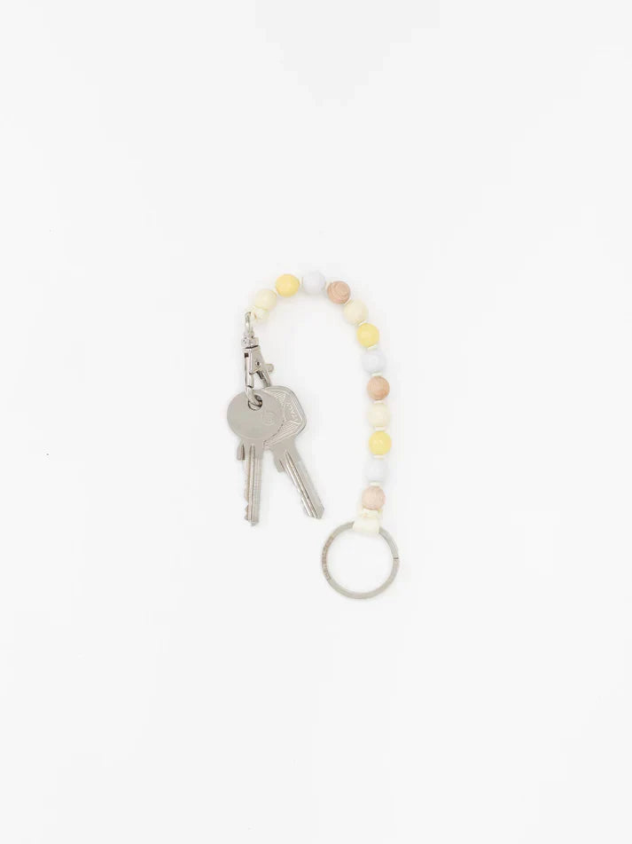Perlen Short Keyholder in White Mix