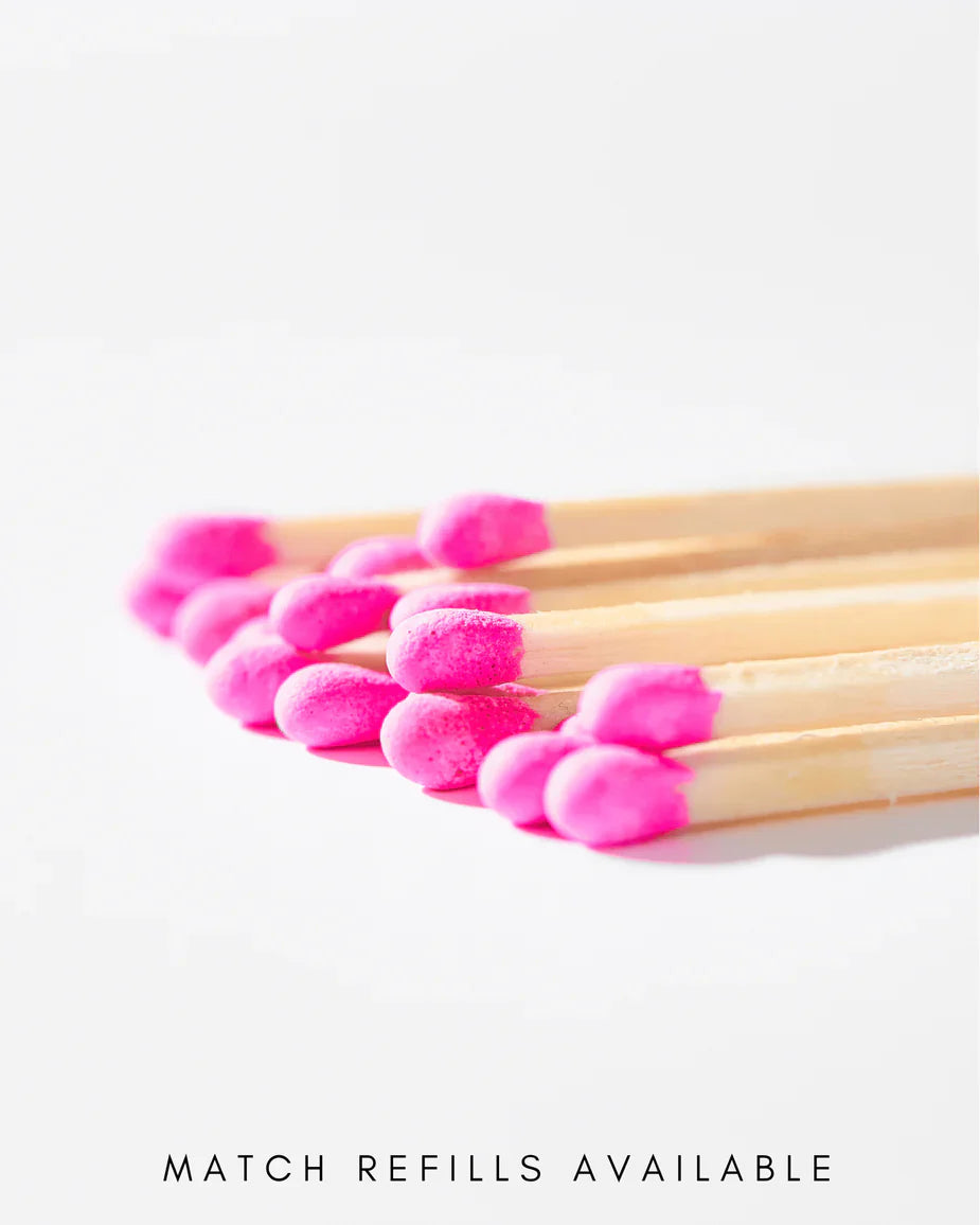 Round Match Striker w/ Hot Pink Matches