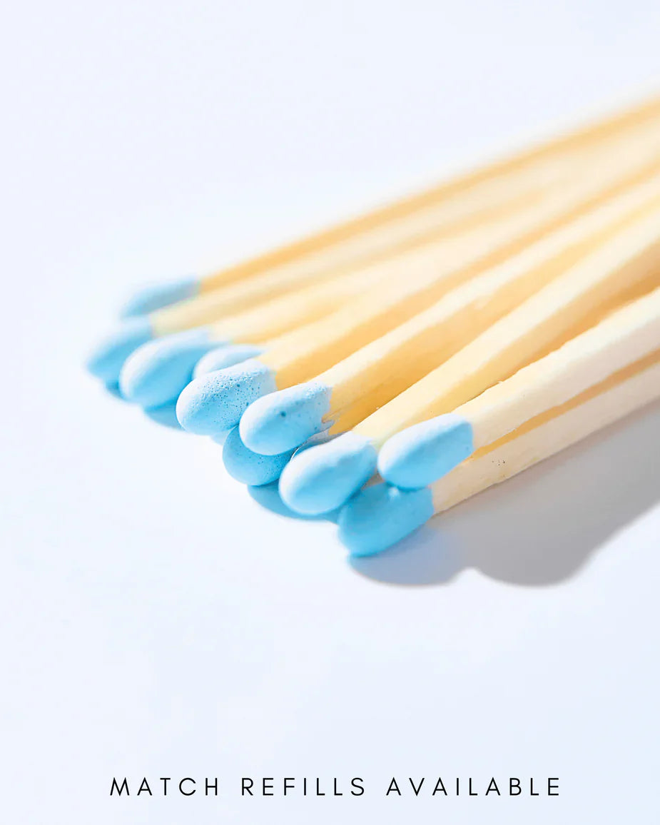 Round Match Striker w/ Light Blue Matches