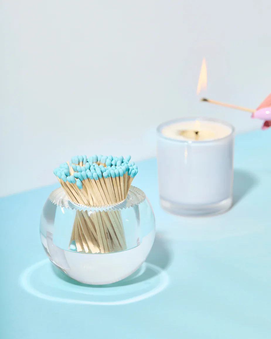 Round Match Striker w/ Light Blue Matches